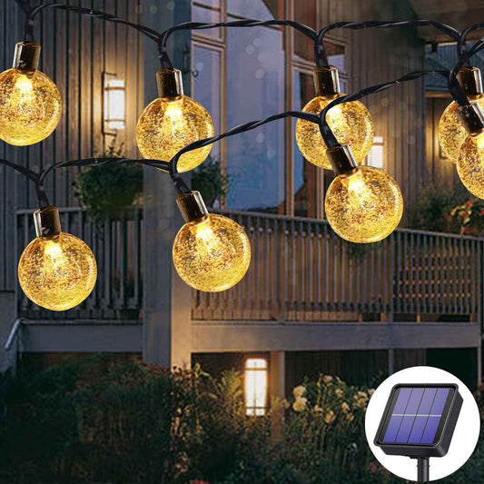Led Solar Powered Warm White String Lights For Party Wedding Garden 36ft/11m