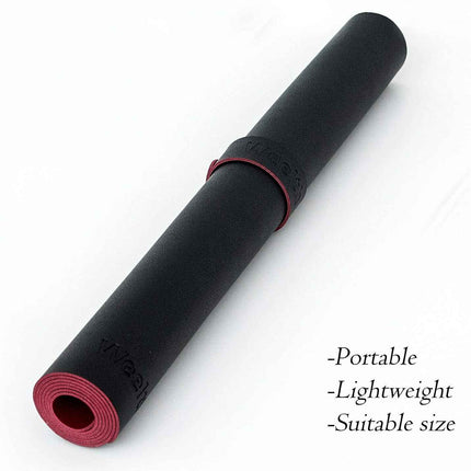 Desk Protector Faux Leather Reversible for Office and Home Black & Red 80cm*40cm