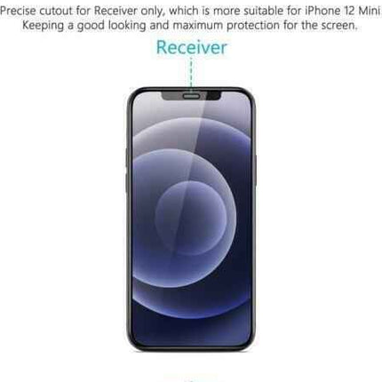 Screen Protector for iPhone 12 Mini 5.4 Inch Ultra Clear Scratch Resistant 2 Pk