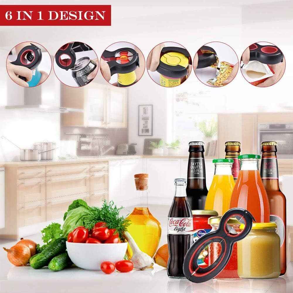 6 In 1 Multi Opener Kitchen Tool For Arthritis Assistance + 5 in 1 Bottle Opener