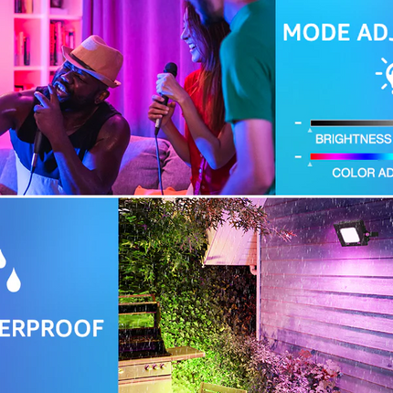 Smart Garden Lights 10W Wi-Fi RGBW Tuya Compatible Link to Home Assistant 2 Pack