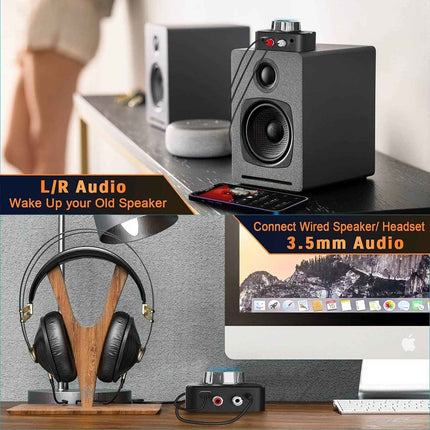 Bluetooth Transmitter & Receiver 3.5mm Jack For TV PC Car Provides Quality Sound