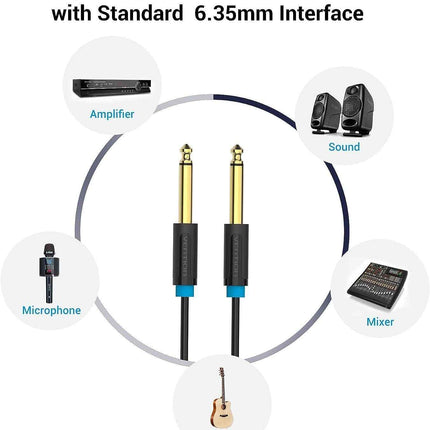 Guitar Cable 1/4 inch to 1/4 inch TS Guitar Audio Cable VENTION 6.35mm to 6.35mm