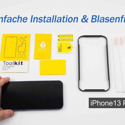 Screen protector for iPhone 14 Plus & iPhone 13/15 Pro Max Tempered Glass 3 pack