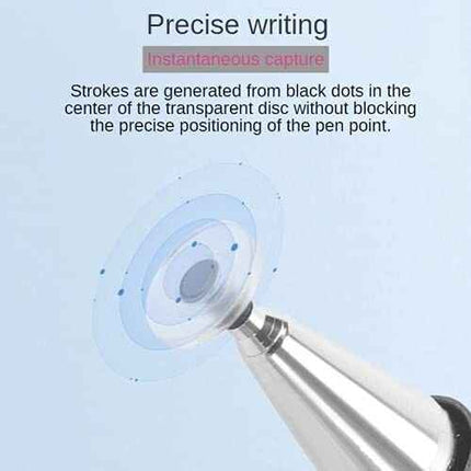 Stylus Pen With Disc Tip & Magnetic Cover Compatible With Tablet iOS & Surface