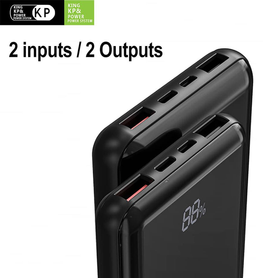 King Power 20000mAh Power Bank Wireless Charging 5V Output