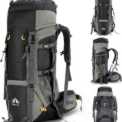 70L Night Cat Hiking Backpack with Internal Frame