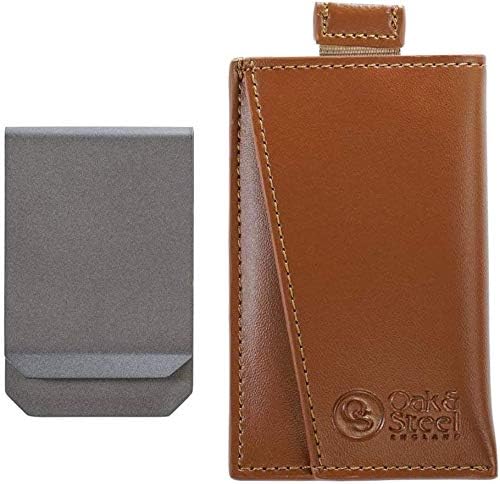 Oak & Steel Premium Card Holder/Wallet with Removable Money Clip Various Colours