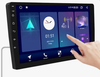 9'' Android Car Radio Double Din | CarPlay, Android Auto, GPS, WiFi, FM, BT, RDS