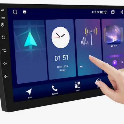 Android Car Radio Double Din 9" CarPlay Android Auto GPS Wi-Fi FM BT RDS