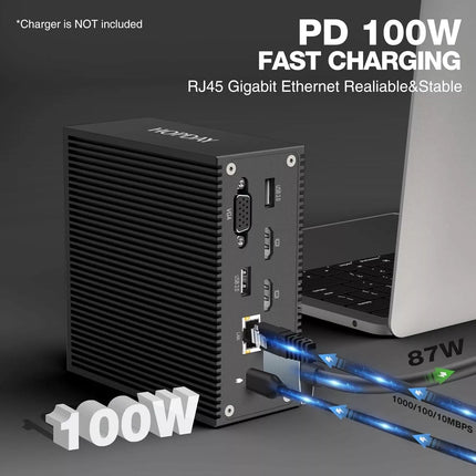 Docking Station Dual Monitor for MacBook Pro/Air 16 in 2 Triple Display USB C