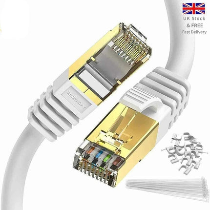 Network Cable RJ45 CAT8 40Gbps Network Gold Plated Fast Internet Patch Lead