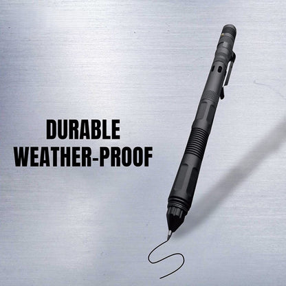 Multi Functional Tac Pen 9 in 1 High Grade Aluminium With Wallet Card - 2 pack