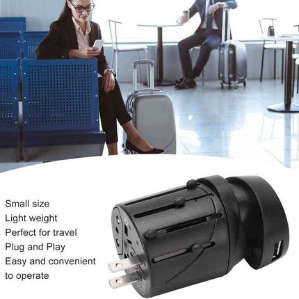 Travel Plug Universal Worldwide Charger Power Adapter US, EU, UK, AU With USB