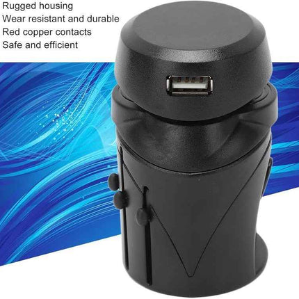 Travel Plug Universal Worldwide Charger Power Adapter US, EU, UK, AU With USB