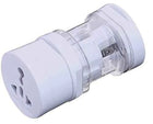 Travel Plug Universal Worldwide Charger Power Adapter US, EU, UK, AU - White
