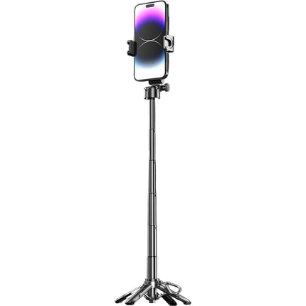 Selfie Stick Telescopic Mini Tripod Portable Phone Stand Rechargeable BT Remote