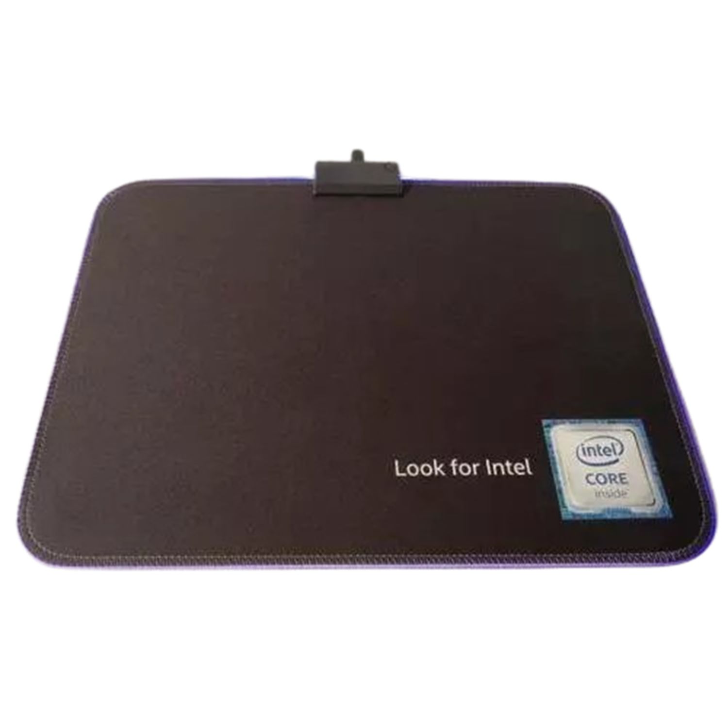 INTEL BLUE LED GAMING MOUSE PAD - USB LIGHT-UP - ANTI SLIP (365 x 255 mm)