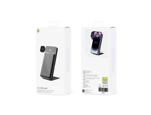 Portable Wireless Charging Station - 3-in-1 MagSafe Power Bank - Top-Rated & User-Friendly
