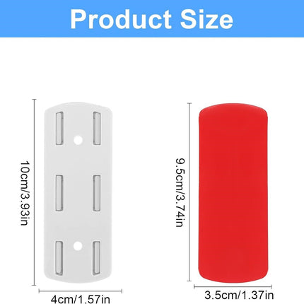 Self-Adhesive Socket Fixer Punch-free Socket Holder Cable Organizer Home Office