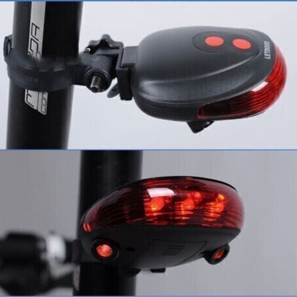 Pursuit Laser Bike Lane Marker and Tail Light / Rear Light with 7 LED Functions
