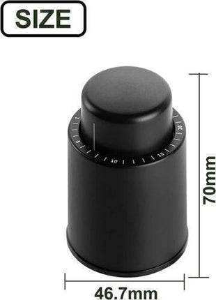 Wine Bottle Stopper With Time Recorder Keeps Your Wine Really Fresh 2 Pk