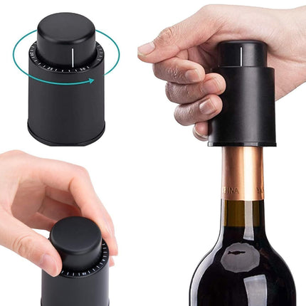Wine Bottle Stopper With Time Recorder Keeps Your Wine Really Fresh 2 Pk