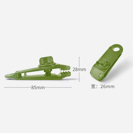 Tarpaulin Clips with 4mm Tarpaulin Ties for Camping Cargo Car Boat 10 Pack