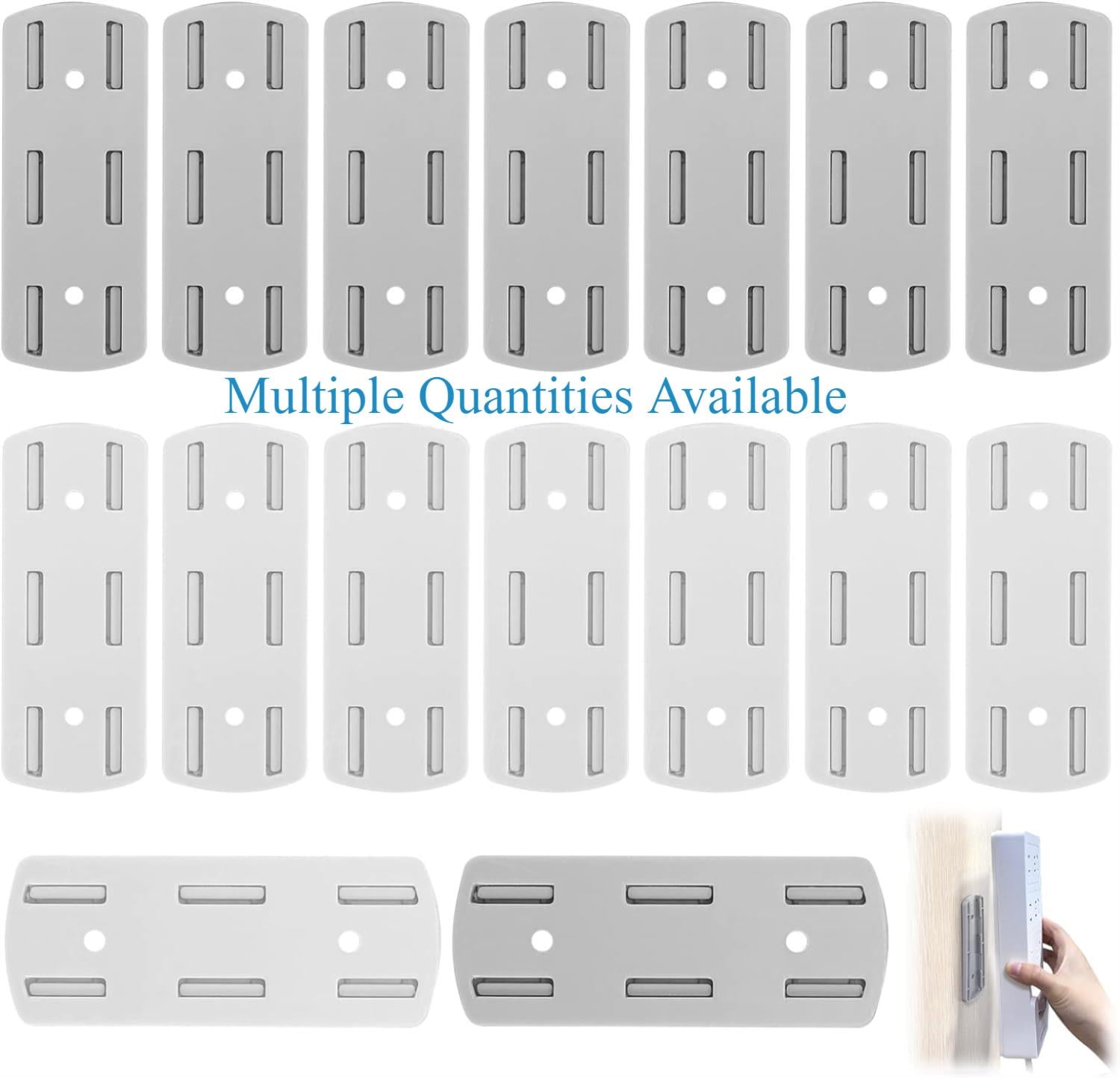 Self-Adhesive Socket Fixer Punch-free Socket Holder Cable Organizer Home Office