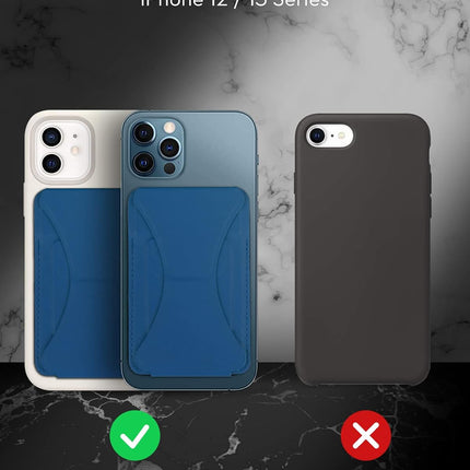 Folding iPhone Magnetic Wallet & Portable iPhone Stand 2 in 1 Card Holder - Blue